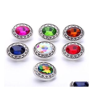 Arts And Crafts Oval Metal Snap Button Clasps Jewelry Findings 18Mm Snaps Buttons Diy Earrings Necklace Bracelet Jewelery Acc Drop D Dhnj4