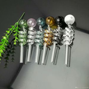 Smoking Pipes Multi-screw wire glass direct-fired pot Glass Bongs Oil Burner Pipes Water Pipes Oil Rigs