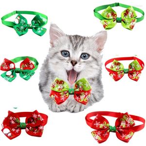 Dog Collars Christmas Cat Collar Adjustable Neck Cats Bow TieChristmas Tie For Pets Pet Supplies And Accessories