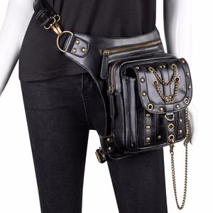 Waist Bags Women Bag Female Fanny Pack Belt Small Leg Steampunk Gothic Messenger Hip Hop Bum Fashion Purse D21