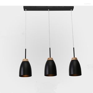 Pendant Lamps Bar Shop Window Hanging Lights For Dining Room Kitchen Light Suspension Wooden E27 Home & Lighting