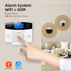 Alarm Systems GSM Host Home Burglar Security Wireless Wired System Motion Fire Smoke Detector Control Autodial Siren Sensor Kit