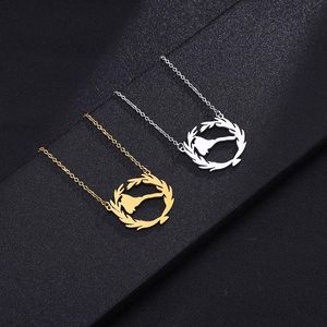 Pendant Necklaces Stainless Steel AfricaEritrea Map Necklace Friends Vintage Jewelry Gold Chain Choker Birthday GiftPendant