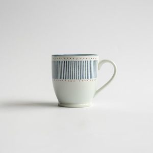 マグ300ml日本語スタイル高温下手手塗りのハンドペイントセラミックミールマグコーヒーカップマグ
