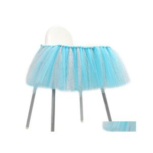 Other Event Party Supplies Chair Skirt Table Tablecloth Tle Tutu Birthday Wedding Decoration Baby Shower Gift Craft Diy Favor Cand Dhhn8