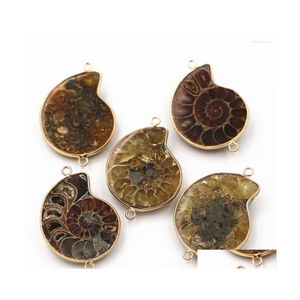 Naszyjniki wisiorek modne agaty z kamienia naturalnego wykwintne konchowe zwolenniki używane do biżuterii tworzących akcesoria DIY Naszyjnik upuszcza deliv dhp6q