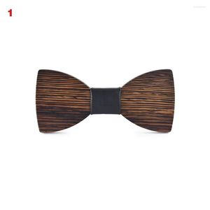 Bow Ties Men Handmade Wooden Tie Butterfly Bowtie Marriage Wedding Party Business Accessories NOV99