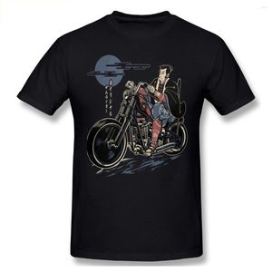Magliette da uomo Retro Samurai Racer Camicia da uomo in cotone a maniche corte di grandi dimensioni Abbigliamento personalizzato per
