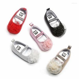 First Walkers Baby Girl Princess Shoes Flower Design Anti-Slip Casual Sneakers Toddler Soft Soled Walking