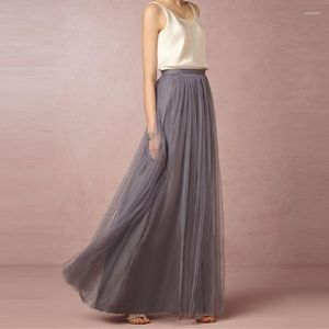 Spódnice damskie maxi długie spódnica miękka tiul elastyczna talia sukienka ślubna kwadratowy bohemian retro lato