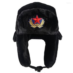 Berretti Ushanka Russo Inverno Bomber Cappelli Per Gli Uomini 2023 Outdoor Caldo Autunno Neve Pilot Cap Pelliccia Sintetica Paraorecchie Trapper Cappello Sovietico