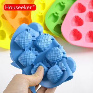 Baking Moulds Silicone Chocolate Small Pastries Fudge Cake Mold Pineapple Shape Ice Tray DIY Creative Cube Kitchen Accessories