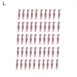 Nail Art Decorations 50Pcs Stylish Delicate Sparkling DIY Pink 3D Ornaments Fingernail Lightweight Stunning Visual Effect