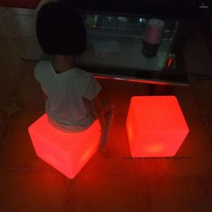 Lampy stołowe PE 300X300X300 mm RGB LED Light Light z zdalnym i ładowarowym stołkiem mebl