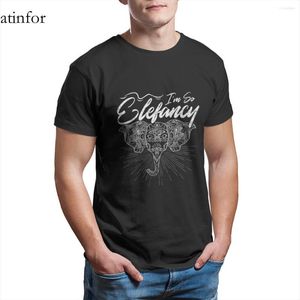 Men's T-skjortor elefanter är elefantastiska t-shirt bomullsgångar par som matchar söta hip-hop plus-kläder 26136