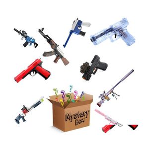 Gun Toys Mystery Box Spielzeugpistole Pistol Blaster Kristallbombenschaum Darts schie￟en Neuheit Gewehrscharfsch￼tze f￼r Jungen Kinder ADTS Outdoor Games Dhiwb