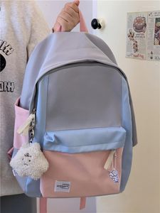 Skolväskor Kvinnor ryggsäckar japanska kawaii -studenter lapptäcke koreanska mode dragkedja harajuku y2k estetik resväska unisex