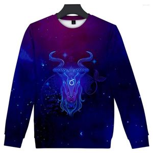 Männer Hoodies Kreative 12 Konstellation Hüfte Sweatshirt Harajuku Nette Outwear Hohe Qualität Runde Kragen Herbst Winter Gedruckt Pullover