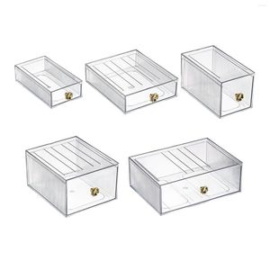 Caixas de armazenamento Multifunctionl Cosmetic Box Desktop Jewelry Cleactler Brushes de maquiagem do quarto do quarto do quarto do dormitório