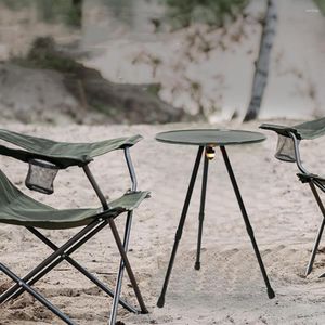 Camp Furniture Camping Table dobring lateral ao ar livre viagens autônomas portáteis com liga de alumínio de piquenique leve
