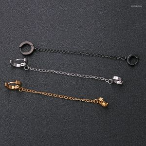 Brincos de argolas de arco de arco de ouro preto de ouro preto para mulheres Presente de piercing para mulheres Presente do dia da mãe
