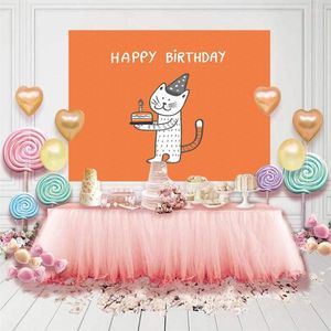 Party Dekoration Cartoons Hintergrund Po Studio Requisiten Pografie Hintergrund Kinder Baby Alles Gute zum Geburtstag Szene