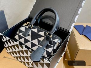 Torba crossbody designerka mody torebka luksusowa torebka torebka na ramię płótno dwukolorowe składane worka na zamek błyskawiczny torebka
