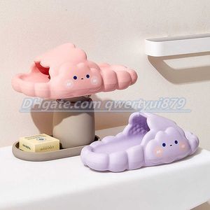 Slippers Cartoon Cloud Women Slippers Summer Sandals Men Couples Outside EVA Thick Bottom Non-slip Sole Casual Beach Shoes Home Slippers 012823H