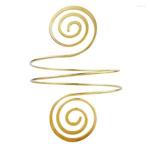 Bangle Simple Boho Coil Upper Arm Band Cuff Armlets for Women Girls Justerbara