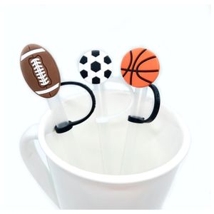 ストローを飲むカスタムスポーツスタイルSILE ST TOPPERSアクセサリーERチャーム再利用可能なスプラッシュプルーフダストプラグ装飾