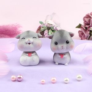 Interior Decorations Creative Cute Mouse Shaking Head Car Dashboard Decoration Ornament Accessories Toys For Women Girl