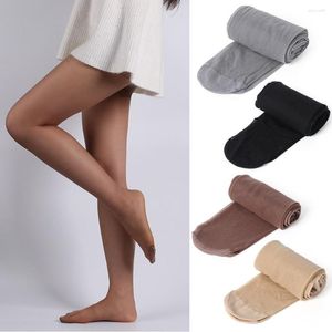 Calzini da donna 1 pezzo Alta elasticità lunga Si assottiglia Collant Sexy Gambe magre Collant Previene il gancio Collant di seta Calza Mutandine