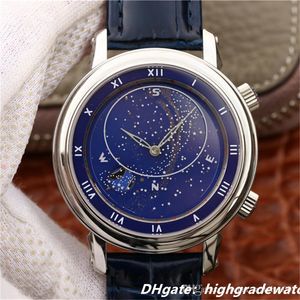 Watch Days Miesiąc Geneva Sdome Series Designer Watch 43 mm Japan 9015 Ruch mechaniczny męskie zegarki CNC głębokie grawerowanie Montre de Luxe Star 5102