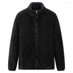 Men's Jackets Double Sided 2023 Autumn Winter Stylish Jacket Men's High Quality Coat Thickened Warm Casual Fleece Fashion Clothes