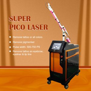 Pico laserowa maszyna do usuwania pigmentacji tatuaż atrament luzer czarny obróbka skórki węglowej 532nm 1064nm 755nm podwójny kanał Picofocus Maszyny