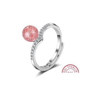 Кластерные кольца 100 925 Solid Real Saterling Sier Fashion Crown Crong Crystal