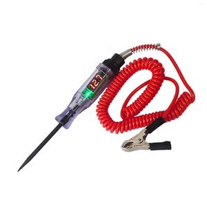 Auto 6V 12V 24V DC CAR電圧回路テスターLong Probe Pen Bolb自動車自動車修理検出器診断テストツール