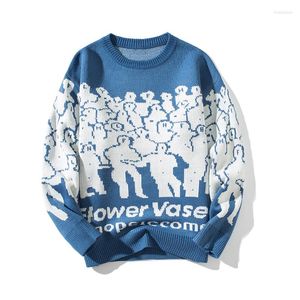 Erkek Sweaters Kış Spor Okulu Öğrencisi Örgü Krop Jumper Konforlu Sweatshirts Moda Erkek İçin Günlük Sıcak Örgü Sweater