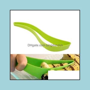 Attrezzi per torte New Baking Plastic Onepiece Knife Server Cutting Cutter 100 Pz / lotto Regali di Natale Drop Delivery Casa Giardino Cucina Dini Dh8Hm