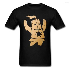Męskie koszulki Tshirt Dark Souls 3 mężczyzn koszula Astora Sun Knights Mens T-shirty Chwała Hip Hop Fashion Gamer Cotton Streetwear Slim Fit