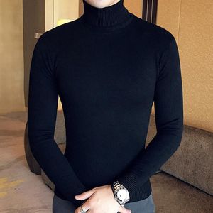 남자 스웨터 2023 남자 turtleneck and 풀버 패션 니트 스웨터 겨울 풀오버 Homme Wool 캐주얼 한 옷