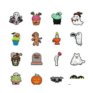 شرب القش Moq 20pcs Halloween Custom Sile St Toppers Er Charms Buddies DIY مزخرفة 8 مم لحفلات كهدية إسقاط HomeFavor DHU7S