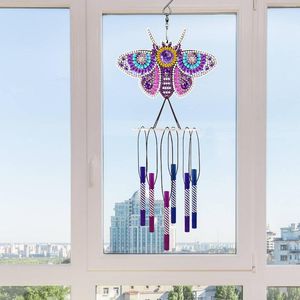 装飾的な置物ダイヤモンドアートペインティングキット5D Wind Chimes Embroidery PaintingSart Artsまたは子供向けのフルドリルセットカラフルな家の装飾