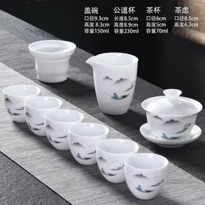 Tazze Piattini Tazza in ceramica Set da tè Forniture semplici e moderne per cerimonie domestiche