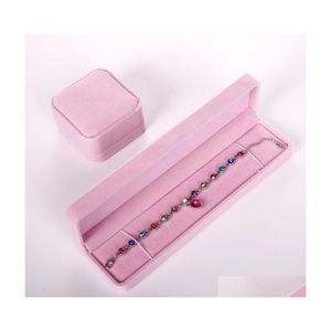 Jewelry Boxes Ring Necklace Packaging Organizer Container Bk Gift Box Earring Holder Cases Drop Delivery Display Otayi