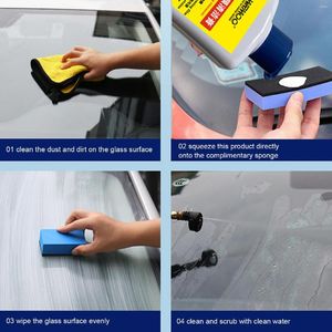 Biltvättlösningar Fönsterglasrengörare Vattenoljor Vaxar Film Spot Remover Kit Automotive Screen Care Tool Auto Cleaning Accessories