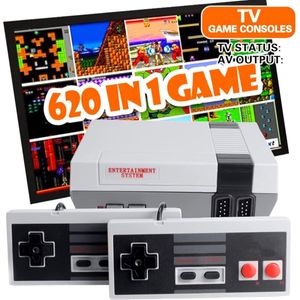 Mini Oyun Konsolu Video Oyun Konsolları NES Dual Controller ile Dahili 620 Oyun El Oyuncu Oyuncu Konsolu Klasik Sistem Edition Fiş ve Oyun Çocuklar Yetişkinler