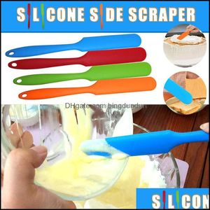 Bakning bakverk Högtemperatur Sile Integrated Cake Cream Spata Butter Deg Mixing Scraper Kitchen Accessories E4 Drop Deli Dhirq