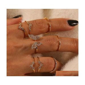 Ringos de banda Bohemina Jewelry Knuckle Ring Set