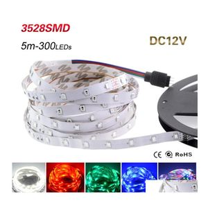 LED Strips Strip Light 3528 SMD 5M 300LEDS 12V Flexible Banddiodenklebeband RGB Single Color